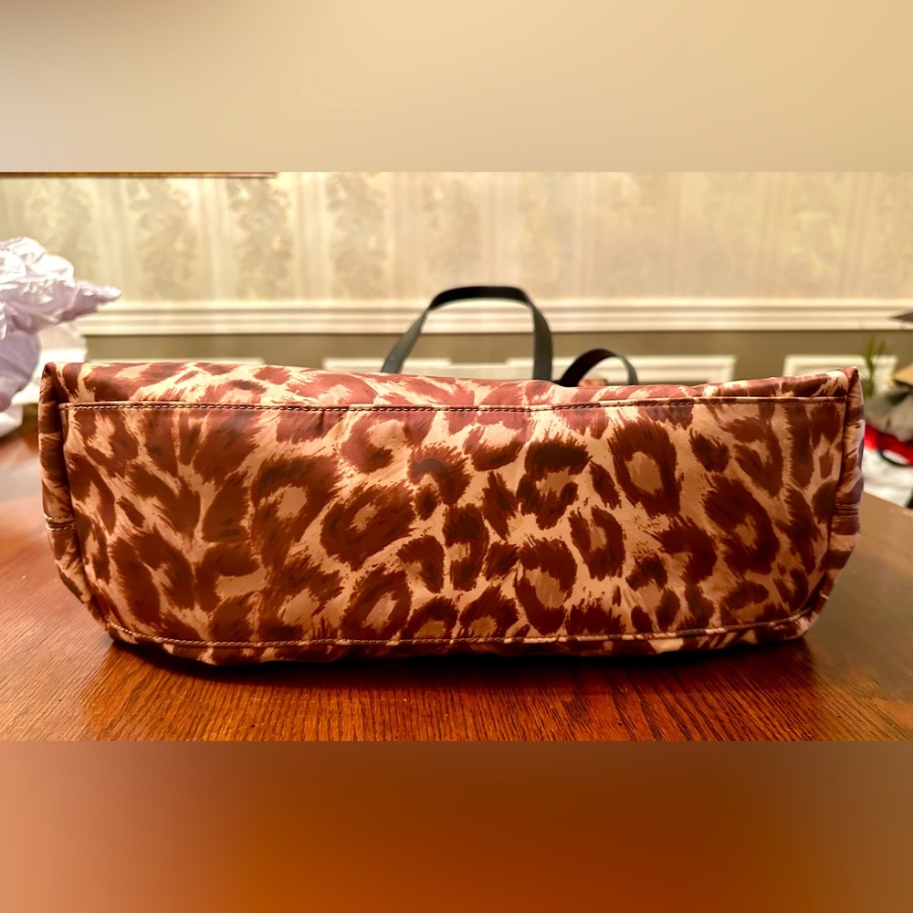 ✨Kate Spade♠️”Taylor” Leopard Tote Bag/Leather/Nylon - Picture 12 of 16
